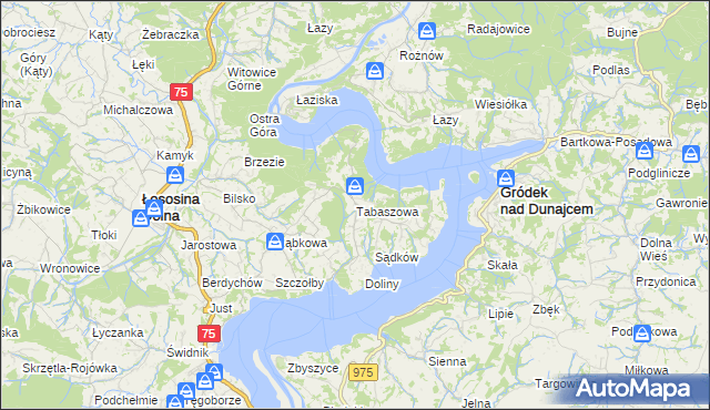 mapa Tabaszowa, Tabaszowa na mapie Targeo