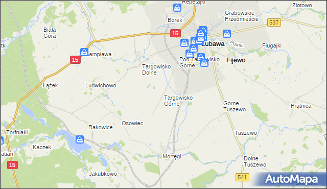 mapa Targowisko Górne, Targowisko Górne na mapie Targeo