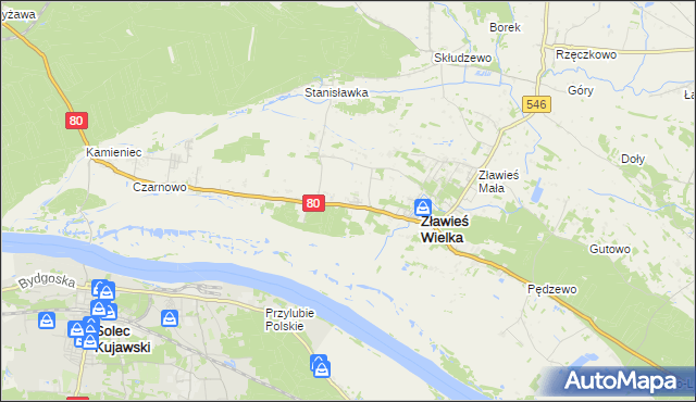 mapa Toporzysko gmina Zławieś Wielka, Toporzysko gmina Zławieś Wielka na mapie Targeo