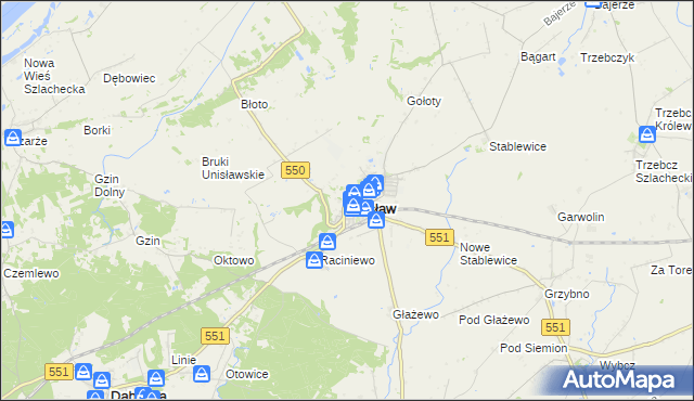 mapa Unisław powiat chełmiński, Unisław powiat chełmiński na mapie Targeo