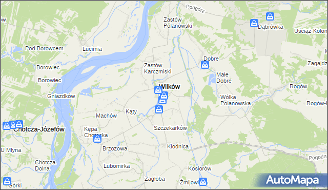 mapa Urządków, Urządków na mapie Targeo