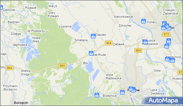 mapa Wał-Ruda, Wał-Ruda na mapie Targeo