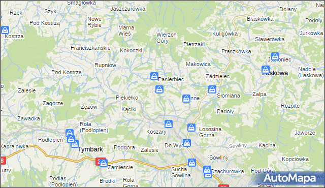 mapa Walowa Góra, Walowa Góra na mapie Targeo