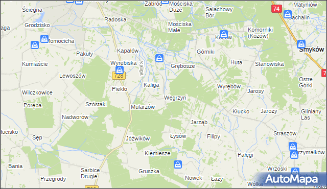 mapa Węgrzyn, Węgrzyn na mapie Targeo