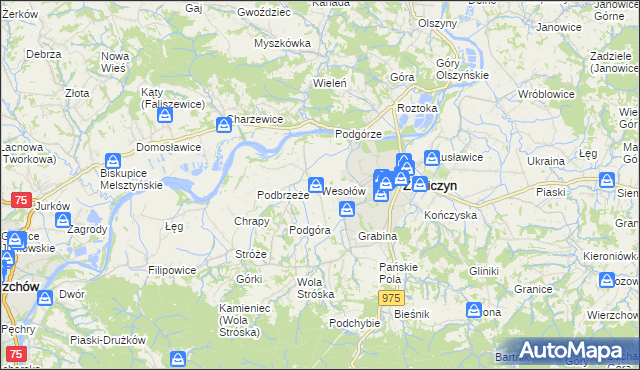 mapa Wesołów, Wesołów na mapie Targeo