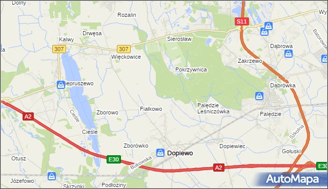mapa Więckowice Leśniczówka, Więckowice Leśniczówka na mapie Targeo