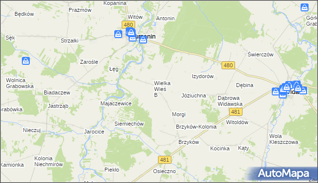 mapa Wielka Wieś A, Wielka Wieś A na mapie Targeo