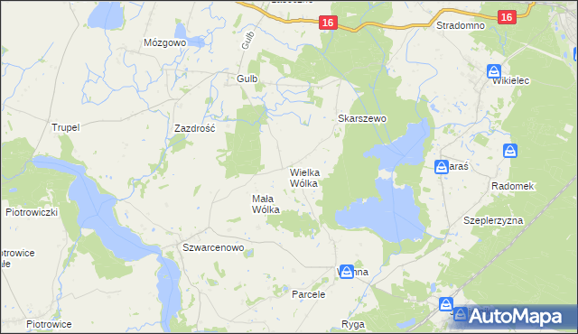 mapa Wielka Wólka, Wielka Wólka na mapie Targeo