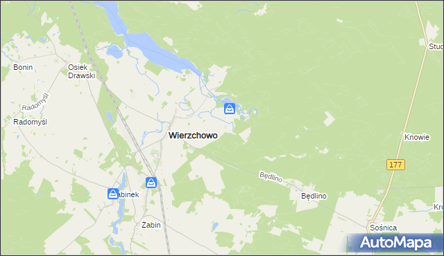 mapa Wierzchówko, Wierzchówko na mapie Targeo
