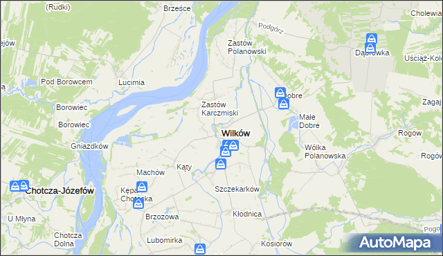 mapa Wilków powiat opolski, Wilków powiat opolski na mapie Targeo