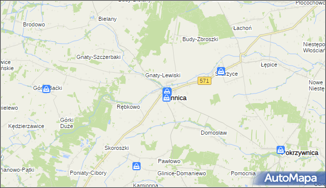 mapa Winnica powiat pułtuski, Winnica powiat pułtuski na mapie Targeo