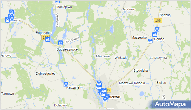 mapa Wisławie, Wisławie na mapie Targeo