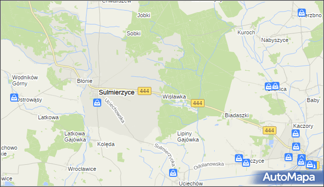 mapa Wisławka, Wisławka na mapie Targeo