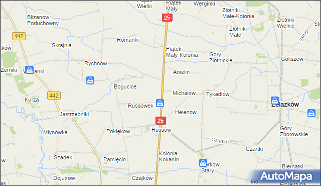 mapa Witoldów gmina Żelazków, Witoldów gmina Żelazków na mapie Targeo