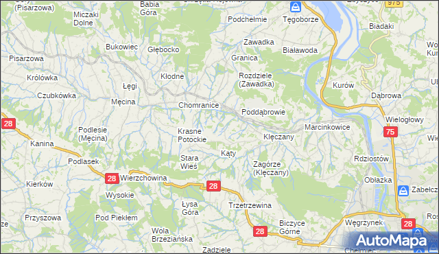 mapa Wola Marcinkowska, Wola Marcinkowska na mapie Targeo