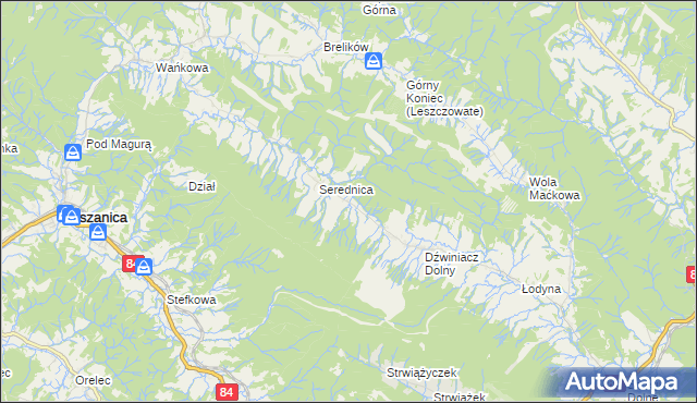 mapa Wola Romanowa, Wola Romanowa na mapie Targeo