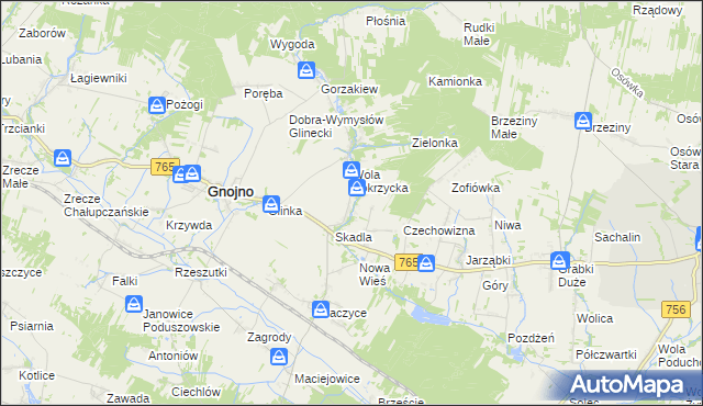 mapa Wola Zofiowska, Wola Zofiowska na mapie Targeo