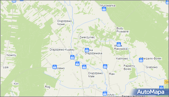 mapa Wólka Drążdżewska, Wólka Drążdżewska na mapie Targeo