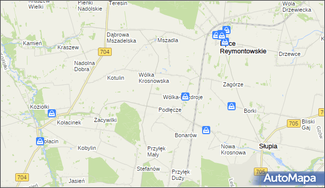 mapa Wólka-Nazdroje, Wólka-Nazdroje na mapie Targeo