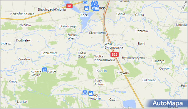 mapa Wólka Rozwadowska, Wólka Rozwadowska na mapie Targeo