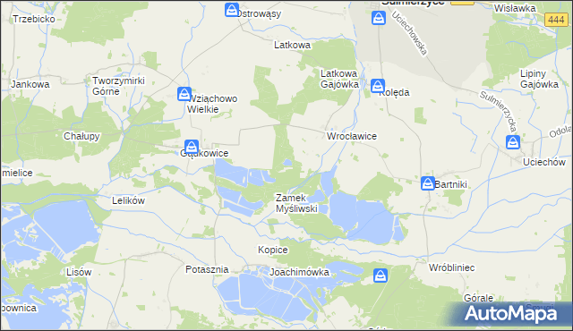 mapa Wrocławice Osada, Wrocławice Osada na mapie Targeo