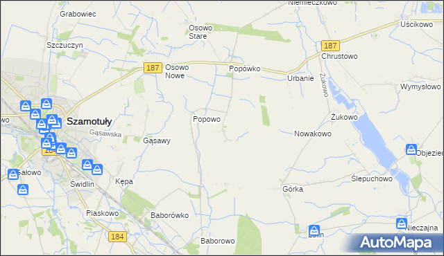mapa Wychowaniec, Wychowaniec na mapie Targeo