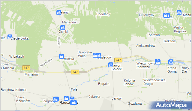 mapa Wyględów, Wyględów na mapie Targeo