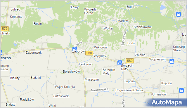 mapa Wyględy, Wyględy na mapie Targeo