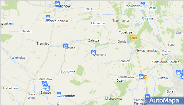 mapa Wypnicha, Wypnicha na mapie Targeo