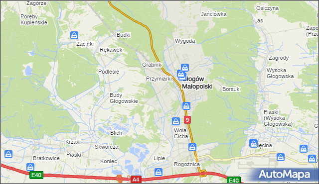 mapa Zabajka, Zabajka na mapie Targeo