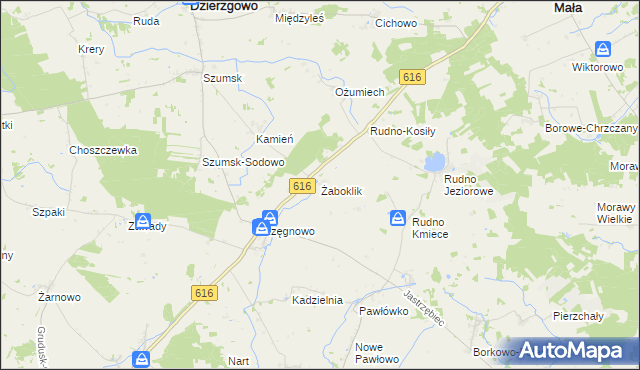 mapa Żaboklik, Żaboklik na mapie Targeo