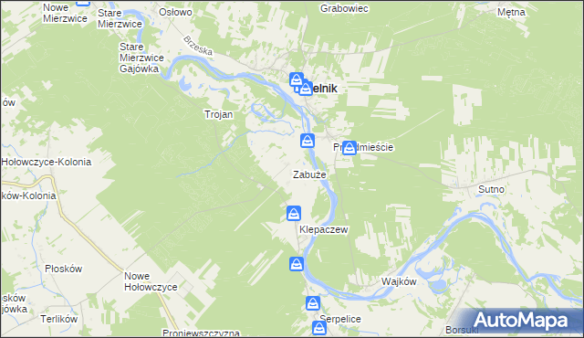 mapa Zabuże, Zabuże na mapie Targeo