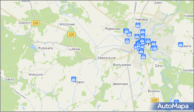 mapa Zaleszczyce, Zaleszczyce na mapie Targeo