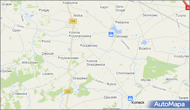 mapa Zazdromin, Zazdromin na mapie Targeo