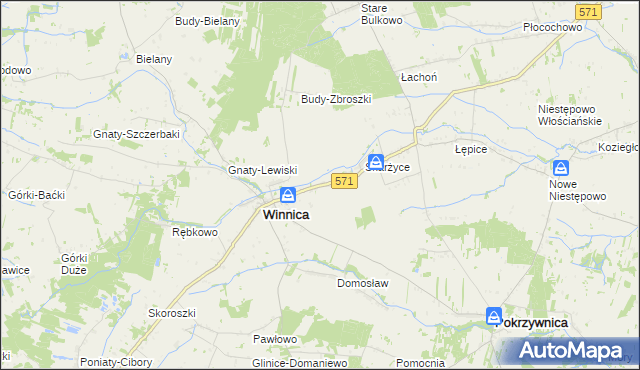 mapa Zbroszki, Zbroszki na mapie Targeo