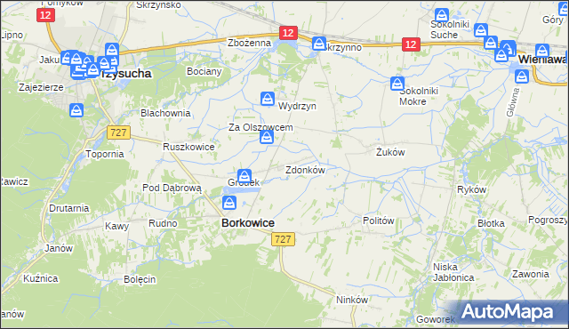 mapa Zdonków, Zdonków na mapie Targeo