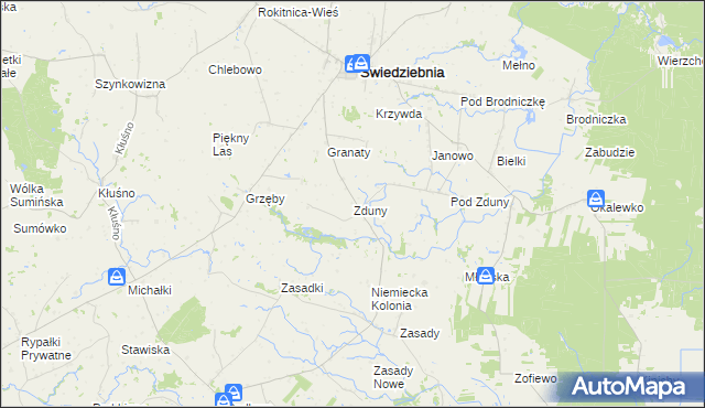 mapa Zduny gmina Świedziebnia, Zduny gmina Świedziebnia na mapie Targeo