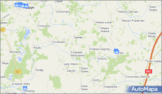 mapa Żmijewek-Mans, Żmijewek-Mans na mapie Targeo