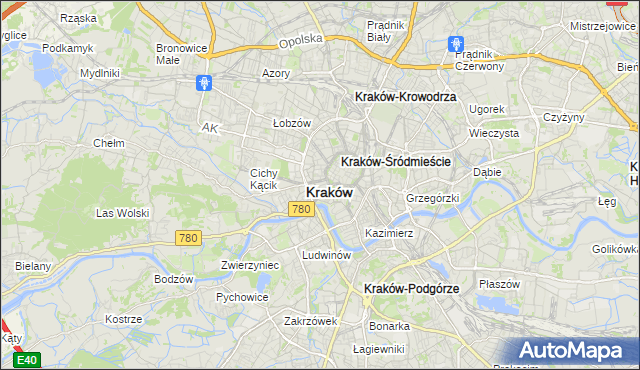 mapa Nowy Świat gmina Kraków, Nowy Świat gmina Kraków na mapie Targeo