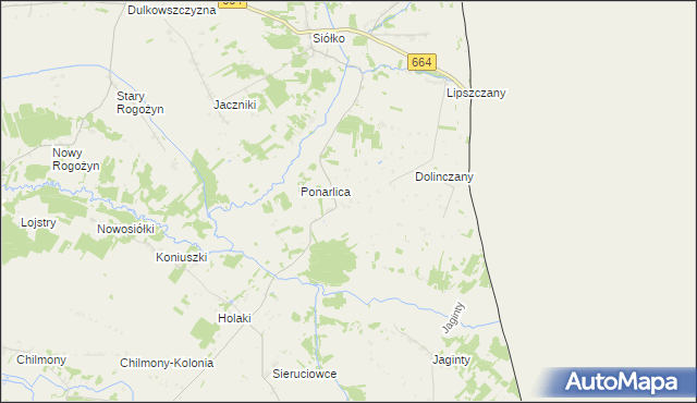 mapa Chorużowce, Chorużowce na mapie Targeo