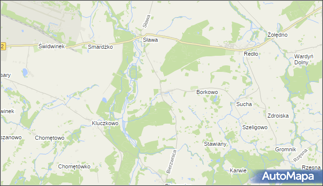 mapa Cieszeniewo, Cieszeniewo na mapie Targeo