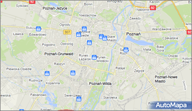 mapa Rynek Wildecki, Rynek Wildecki na mapie Targeo