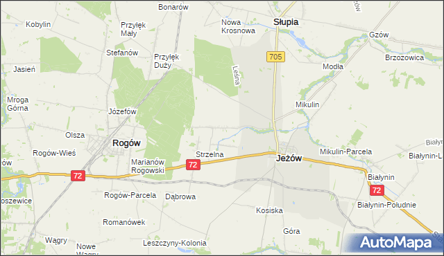 mapa Jasienin Duży, Jasienin Duży na mapie Targeo