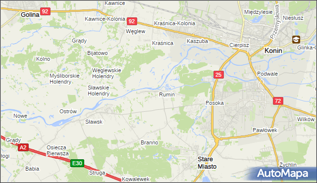 mapa Rumin, Rumin na mapie Targeo