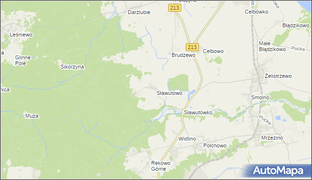 mapa Sławutowo, Sławutowo na mapie Targeo