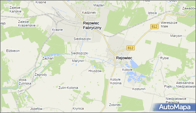 mapa Wólka Rejowiecka, Wólka Rejowiecka na mapie Targeo
