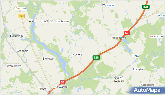 mapa Bądkowo gmina Płoty, Bądkowo gmina Płoty na mapie Targeo