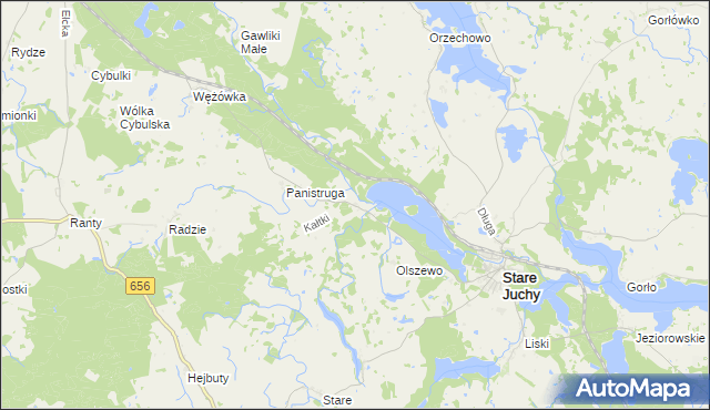 mapa Kałtki, Kałtki na mapie Targeo