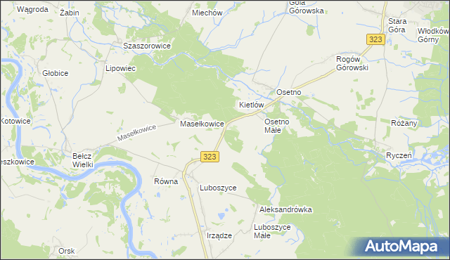 mapa Kietlów, Kietlów na mapie Targeo