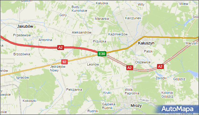 mapa Ryczołek, Ryczołek na mapie Targeo